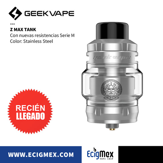 Atomizador Geekvape Z MAX Nueva Resistencia Serie M-Coil 810 Drip Tip Nubes sin Límites