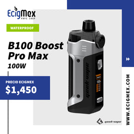 MOD POD Vaporizador GeekVape B100 Boost PRO Potencia 100W A prueba de Agua-Polvo-Golpes Utiliza una batería 18650/21700