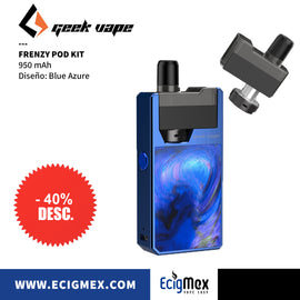 Kit Inicial POD GeekVape Frenzy 950 mAh varios colores compatible con resistencias NS