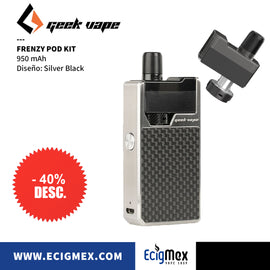 Kit Inicial POD GeekVape Frenzy 950 mAh varios colores compatible con resistencias NS