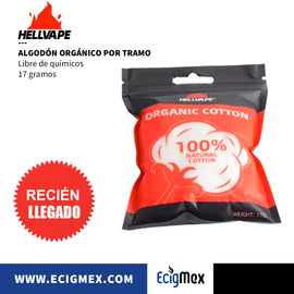 Algodón Orgánico Hellvape Tiras Hardcover 40 piezas o Tramo completo para peinar 100% libres de sabor