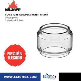 Cristal para Atomizador electrónico Hellvape Dead Rabbit R Tank Glass Tube Capacidad 6.5 mL