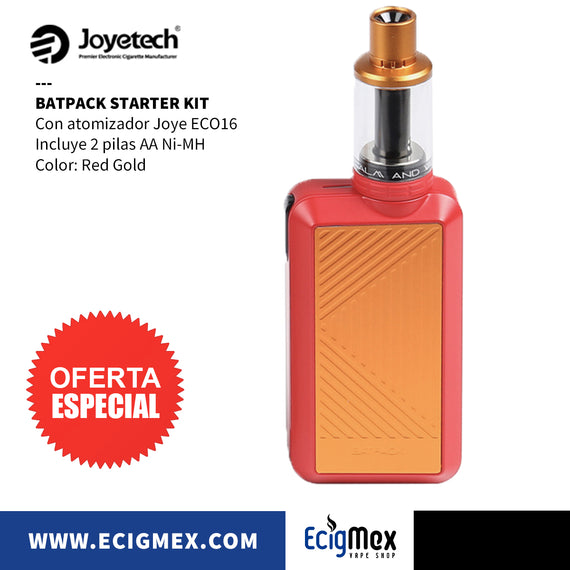 Equipo Vaporizador Joyetech Batpack Joye ECO D16 2 mL varios colores con tecnología ECO