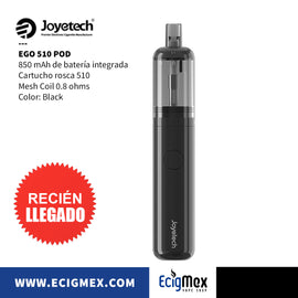 POD Inicial Joyetech eGo 510 Pen Kit 850 mAh de Batería Integrada Cartucho 0.8 ohms Capacidad 2 mL
