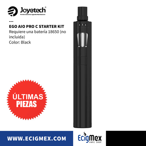 Kit All in One Joyetech eGo AIO Pro C Estilo Pluma Fácil de Usar Estético y Elegante Capacidad 4 mL