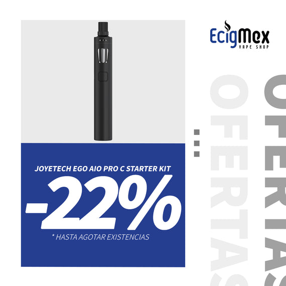 Kit All in One Joyetech eGo AIO Pro C Estilo Pluma Fácil de Usar Estético y Elegante Capacidad 4 mL