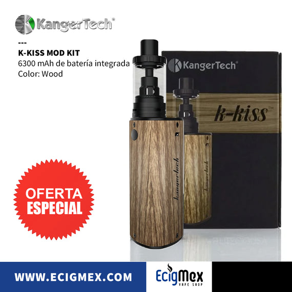 Kit Inicial MOD Kangertech K-Kiss 6300 mAh Batería Integrada varios colores muy eficiente