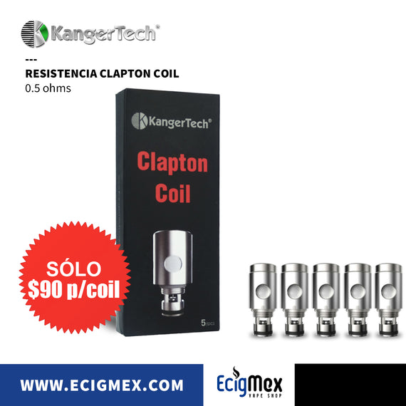 Resistencia para vaporizador Kangertech Clapton Coil 0.5 ohms