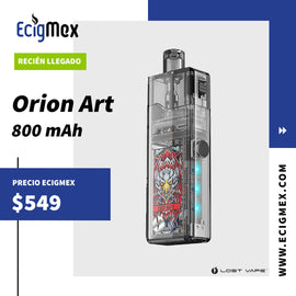 POD Recargable Lostvape Orion Art 800 mAh de 2.5 mL para Nic Salts