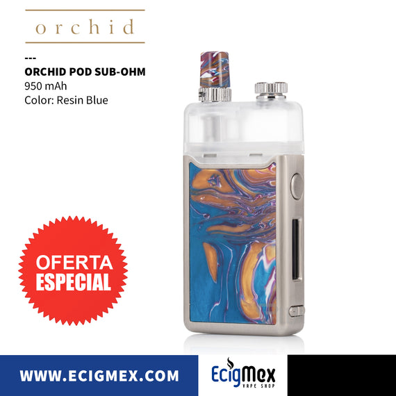 Kit Inicial POD Orchid 950 mAh Sub-Ohm Varios colores Fácil de Rellenar