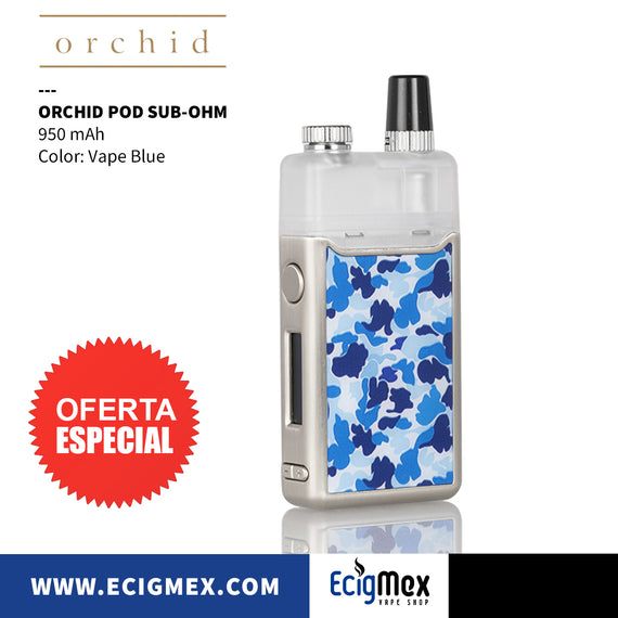 Kit Inicial POD Orchid 950 mAh Sub-Ohm Varios colores Fácil de Rellenar