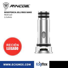Resistencia Rincoe Jellybox Nano Mesh Coil de 0.5 y 1.0 ohms Recomendada para Nic Salts