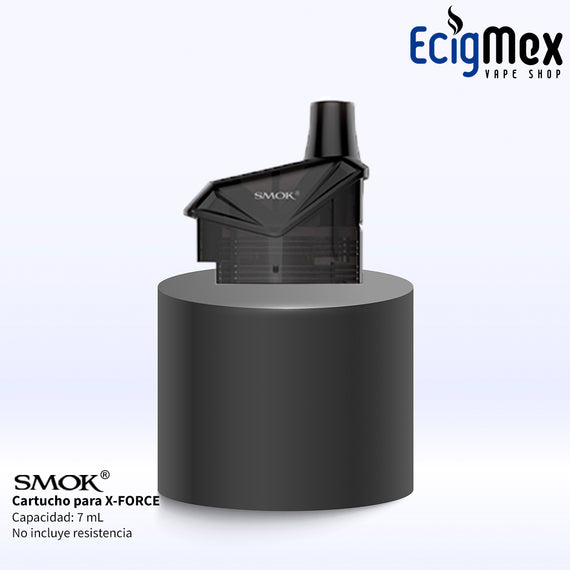 Cartucho para POD Kit Smok X-FORCE gran capacidad 7 mL color negro