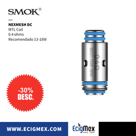 Resistencia Smok y OFRF NexMESH Coil 0.4 ohms Mesh y DC-MTL Coil