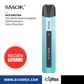 POD Vaporizador Smok NFix PRO 700 mAh Nuevo Flujo de Aire y Compatible con LP Coils Vapeo MTL