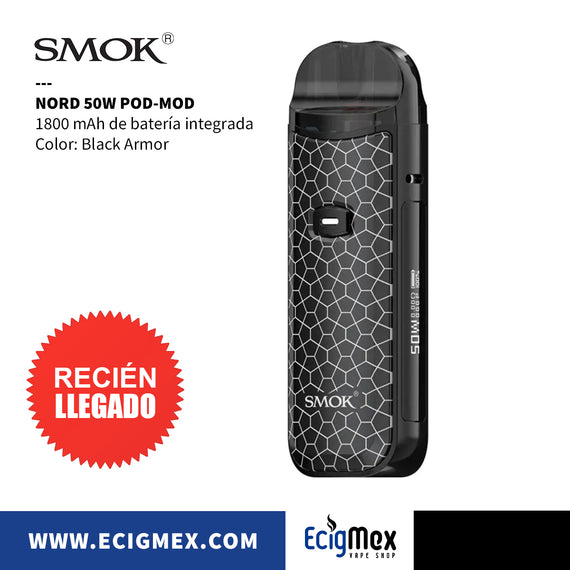 Kit Inicial POD MOD Smok Nord 50W Nueva Potencia 1800 mAh Estética Premium