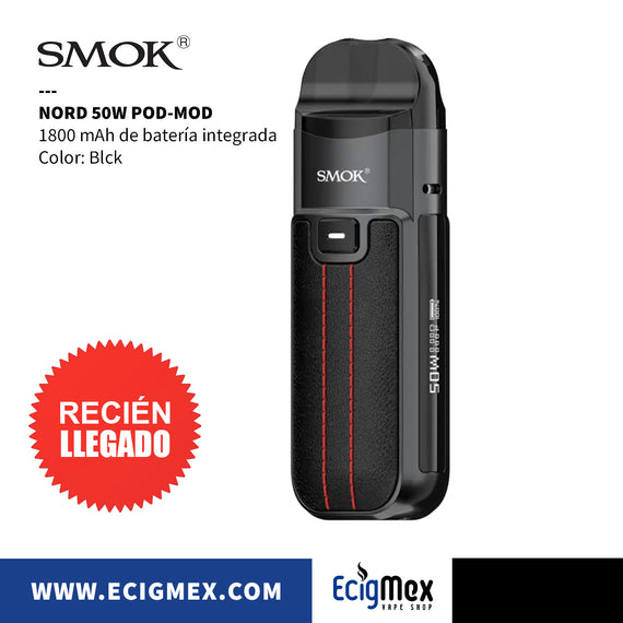 Kit Inicial POD MOD Smok Nord 50W Nueva Potencia 1800 mAh Estética Premium