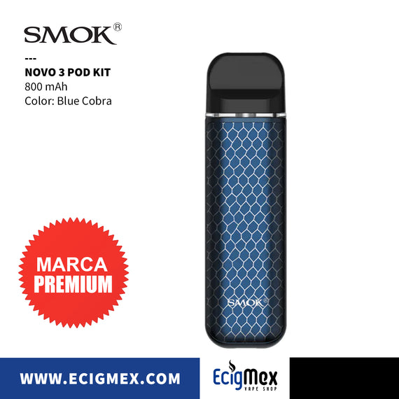 Kit Inicial POD Smok Novo 3 Starter Kit 800 mAh varios colores con luz led