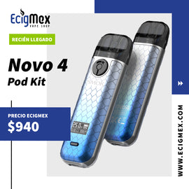 Kit Inicial POD Smok Novo 4 Starter Kit 800 mAh 25W de Potencia Mejorada varios colores