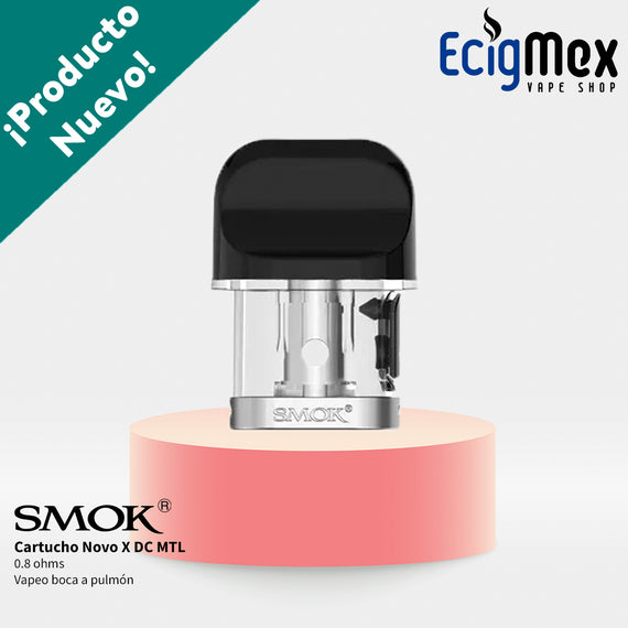 Cartucho para POD Smok Novo X Dos Opciones Meshed y DC MTL Capacidad 2.0 mL