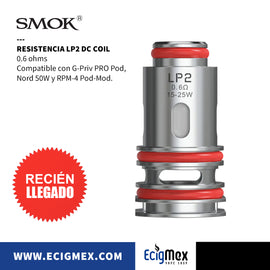 Resistencia para Vaporizadores Smok Serie LP2 Diversas Capacidades