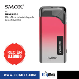 Kit Inicial POD Smok Thiner 700 mAh Potencia Ajustable hasta 25W Ideal para Sales de Nicotina Diseño Compacto