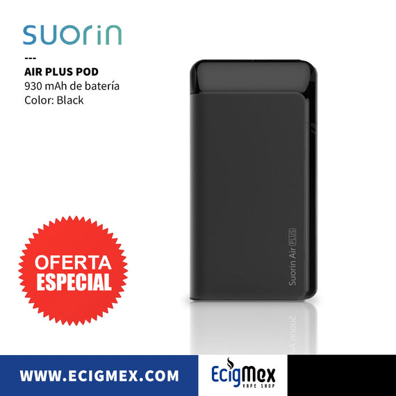 POD Suorin Air Plus 930 mAh varios colores con dos tipos de cartucho