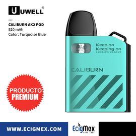 POD Uwell Caliburn AK2 520 mAh Diseño Ligero y Elegante Cartuchos compatibles con Serie A2 Recomendado para Nic Salts