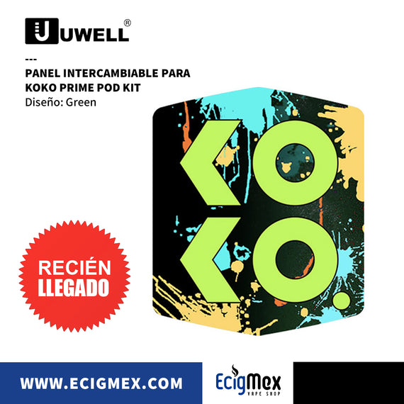 Panel Uwell para POD KOKO Prime Portada con Diseño Intercambiable Exclusivo y Diferente