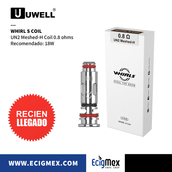 Resistencia para POD Uwell Whirl S UN2 Meshed-H Coil 0.8 ohms