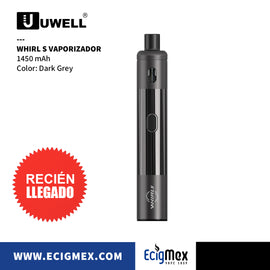 POD Estilo Pluma Uwell Whirl S 18W de Potencia 1450 mAh Diseño Exquisito en Cuarzo y Acero Inoxidable