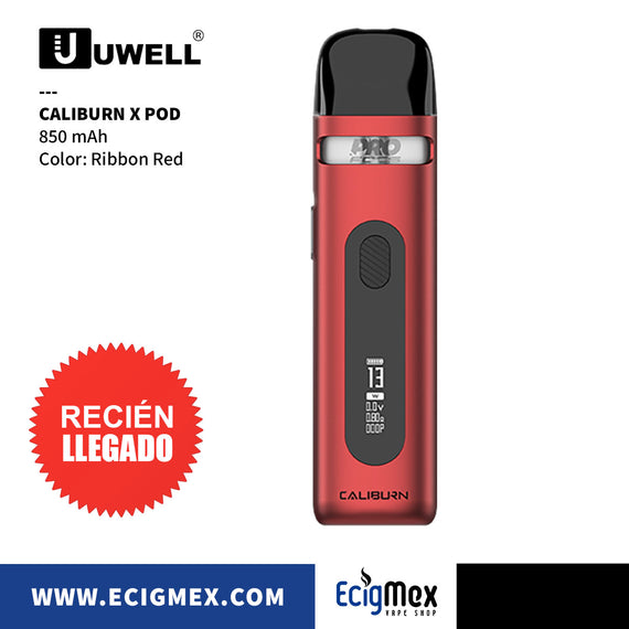POD Uwell Caliburn X 850 mAh de Batería Integrada Práctico y Lujoso con Pro-FOCS Tech