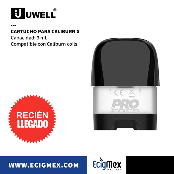 Cartucho para cigarro electrónico Uwell Caliburn X con capacidad de 3 mL Sin Resistencia