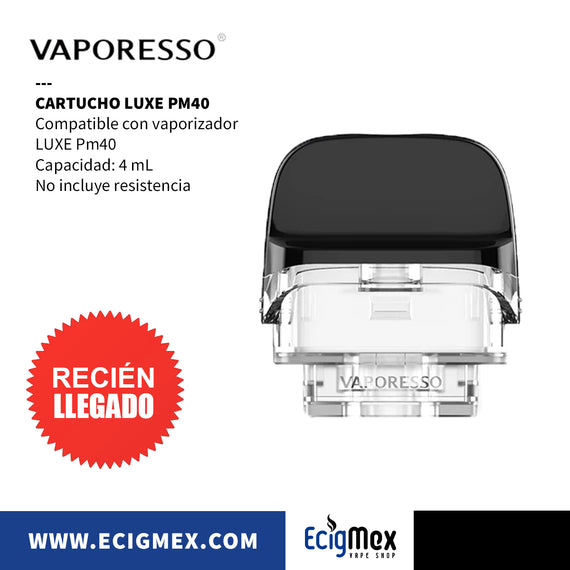 Cartucho para POD Vaporesso Luxe PM40 con capacidad de 4 mL