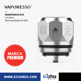 Resistencia para vaporizador Vaporesso Serie GT varias capacidades