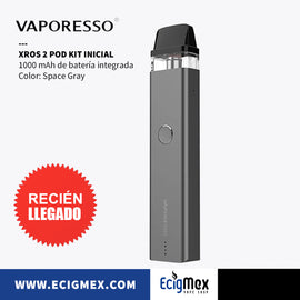 POD Inicial Vaporesso XROS 2 Vapeo MTL Mejorado 1000 mAh Cartuchos Magnéticos 2 mL Diseño Discreto Ideal para Nic Salts