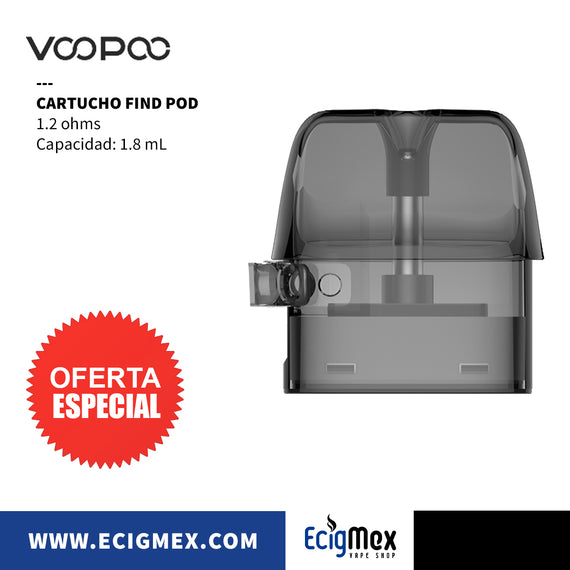 Cartucho para POD Voopoo Find con capacidad para 1.8 mL