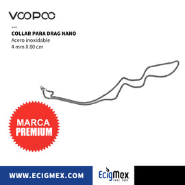 Collar Colgante Voopoo Chain Necklace para Drag Nano de Acero Inoxidable