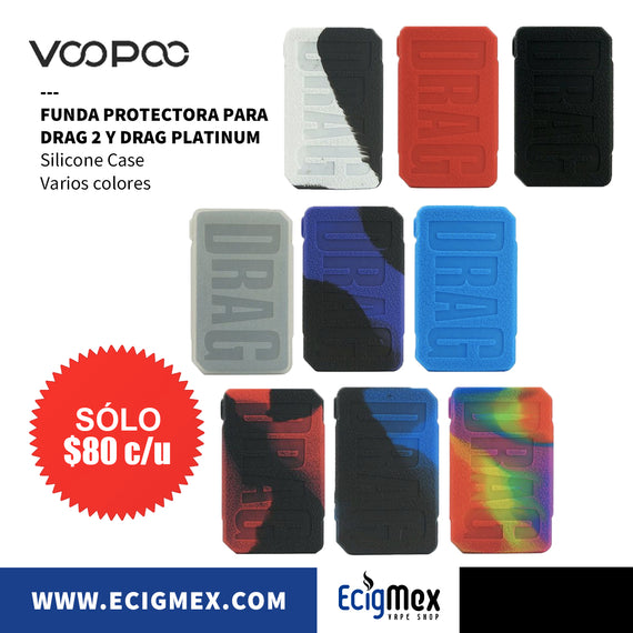 Funda protectora Voopoo para Drag 2 y Drag Platinum hecha en silicon