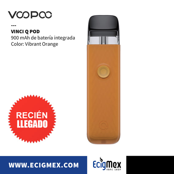Kit Inicial POD Voopoo VINCI Q Batería Integrada de 900 mAh Diseño Texturizado y Juvenil Resistente al Polvo