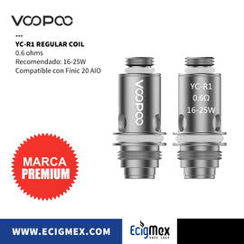Resistencia para vaporizador Voopoo Serie YC varias capacidades