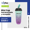POD Desechable VPro Mini Cup 650 mAh Hasta 6800 Vapeadas y 16 mL de Nic Salts