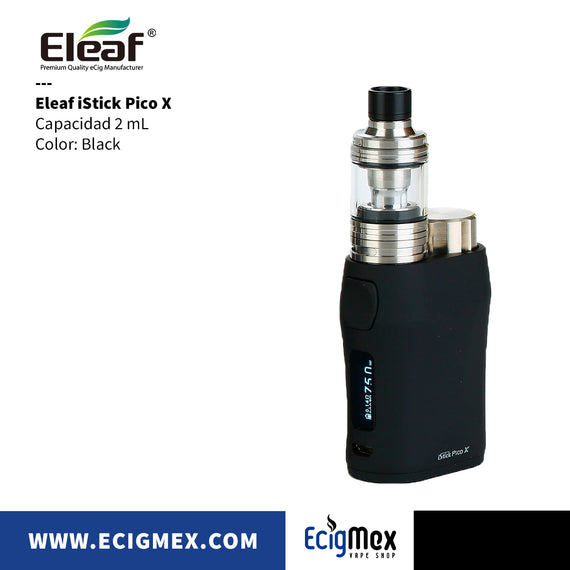 Kit Inicial MOD Eleaf iStick Pico X 75 W varios colores con sistema de protección de resistencia