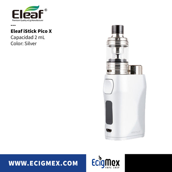 Kit Inicial MOD Eleaf iStick Pico X 75 W varios colores con sistema de protección de resistencia