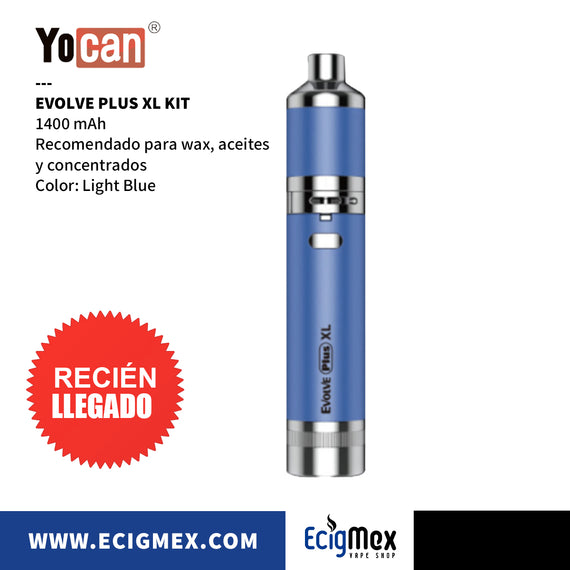 Equipo Vaporizador Yocan Evolve Plus XL 1400 mAh Quartz Coil Ideal para Wax y concentrados