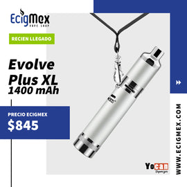 Equipo Vaporizador Yocan Evolve Plus XL 1400 mAh Quartz Coil Ideal para Wax y concentrados