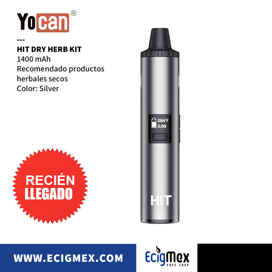 Equipo Vaporizador Yocan HIT Dry Herb Vaporizer 1400 mAh Para Hierba S –  EcigMex