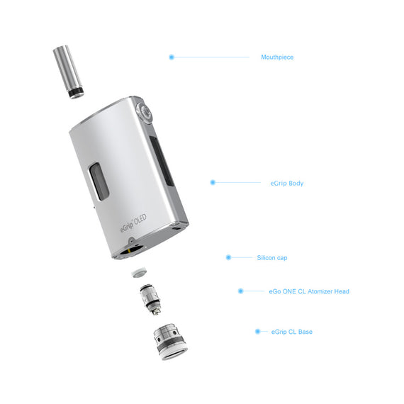 Kit Inicial Joyetech eGrip OLED CL 1500 mAh varios colores diseño innovador