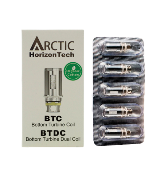 Resistencias BTC Arctic Horizon Tech de 0.2 y 0.5 ohms  30-100 Watts de Algodon Organico